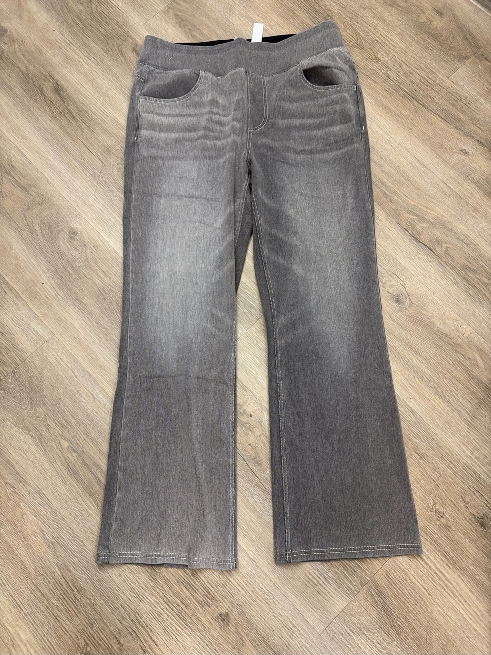Halara Gray Denim Straight Leg Pants Women’s XL Petite 036